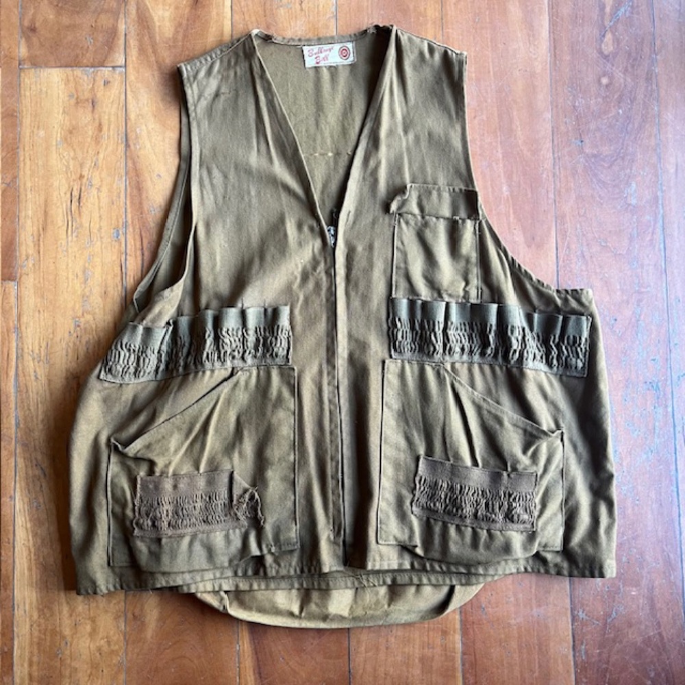 Vintage hunting vest shotgun shells